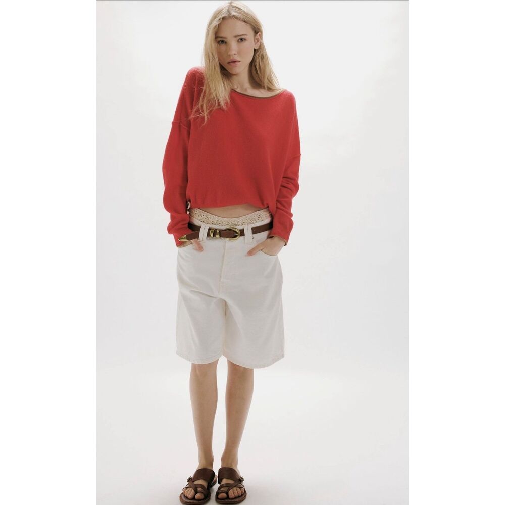 Free People See Me Soft Spun Pullover Sweater XSM NWT